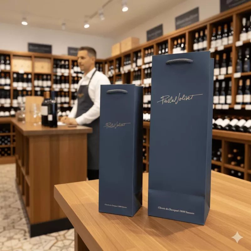 sac papier bouteille vin 75cl ou magnum sancerre
