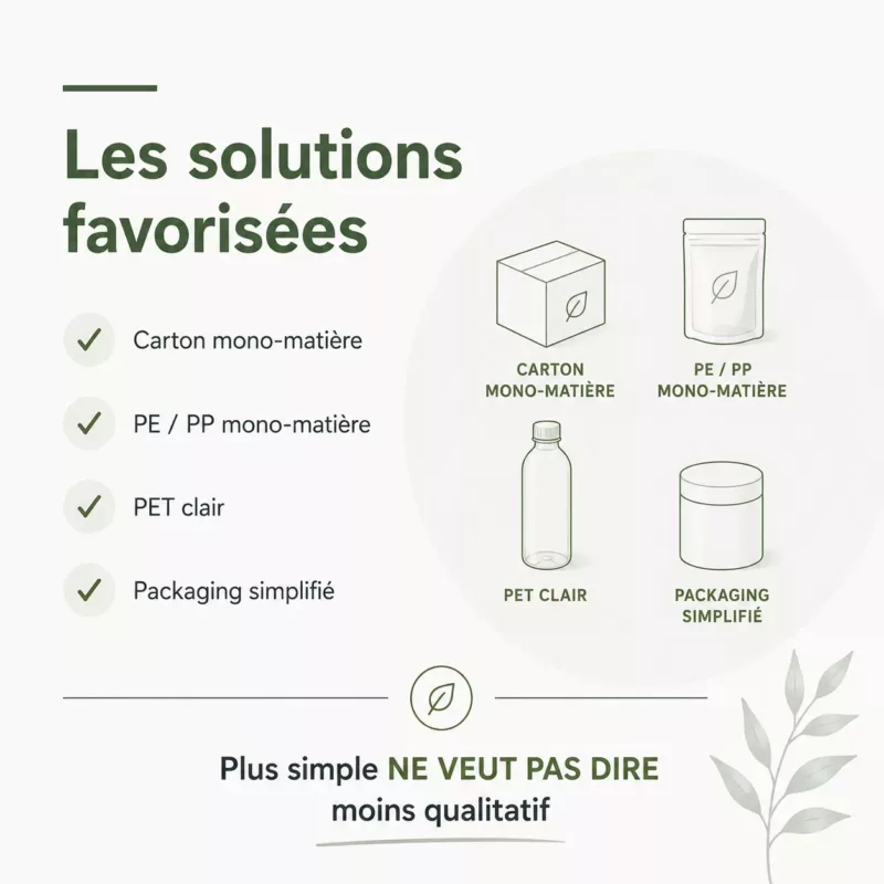 Solution possibles PPWR avec type de packaging conformes